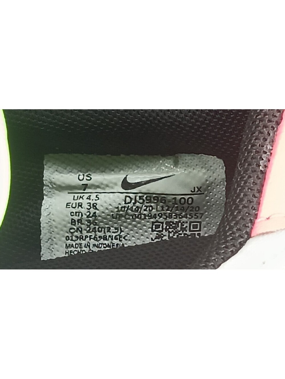 Nike Shoes Womens Size 7 Multicolor Waffle Running Sneakers DJ5996-100 *READ* - Picture 9 of 9